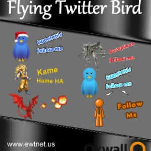 Flying Twitter Bird