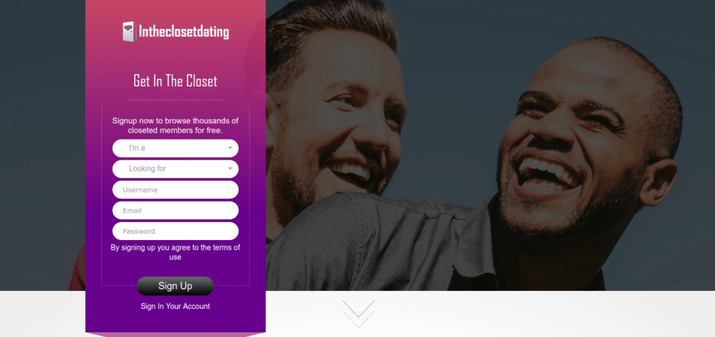 intheclosetdating.com based on 
 Skadate Dating Software
